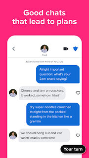 Snímek obrazovky aplikace Tinder