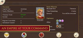 Snímek obrazovky aplikace ROME: Total War