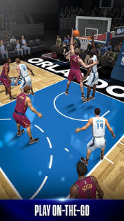 Snímek obrazovky aplikace NBA NOW Mobile Basketball Game