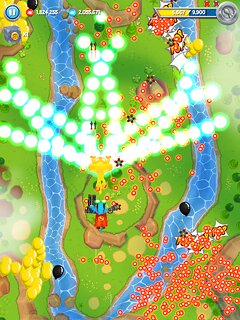 Snímek obrazovky aplikace Bloons Supermonkey 2