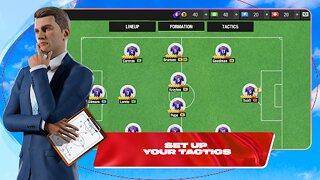 Snímek obrazovky aplikace Top Eleven Be Football Manager