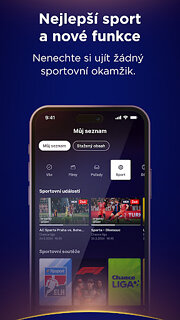 Snímek obrazovky aplikace Oneplay