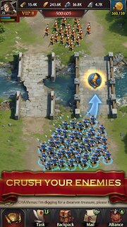 Snímek obrazovky aplikace Clash of Kings: New Crescent Civilization