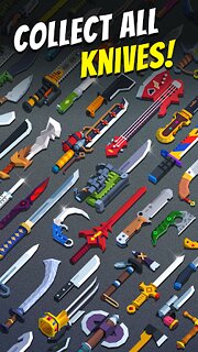 Snímek obrazovky aplikace Flippy Knife: 3D flipping game
