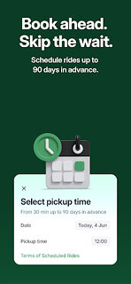 Snímek obrazovky aplikace Bolt: Request a Ride