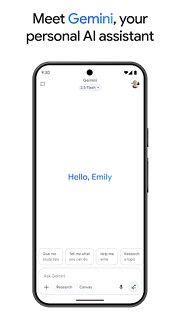 Snímek obrazovky aplikace Google Gemini
