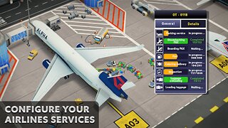 Snímek obrazovky aplikace Airport Simulator: First Class