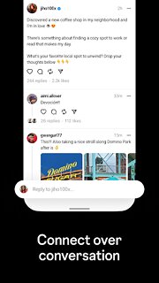 Snímek obrazovky aplikace Threads, an Instagram app