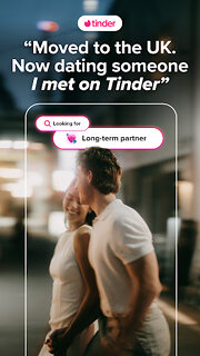 Snímek obrazovky aplikace Tinder