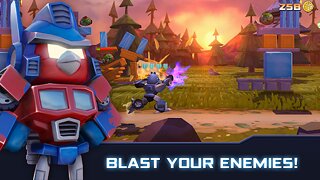 Snímek obrazovky aplikace Angry Birds Transformers