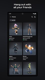 Snímek obrazovky aplikace Roblox