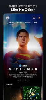 Snímek obrazovky aplikace Max: HBO, filmy, sport a TV