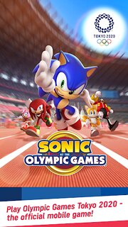 Snímek obrazovky aplikace Sonic at the Olympic Games 2020