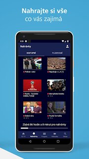 Snímek obrazovky aplikace O2 TV (legacy)