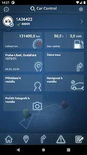 O2 Car Control - snímek obrazovky