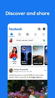 Facebook - snímek obrazovky