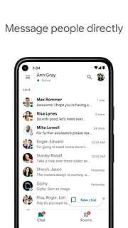 Google Chat - snímek obrazovky