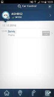 O2 Car Control - snímek obrazovky