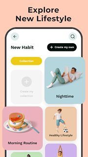 Snímek obrazovky aplikace Habit Goals: Habit Tracker