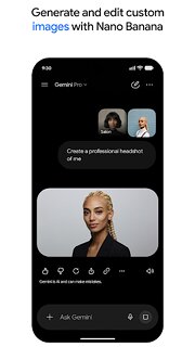 Snímek obrazovky aplikace Google Gemini