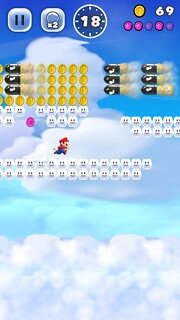 Snímek obrazovky aplikace Super Mario Run