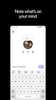 Snímek obrazovky aplikace Instagram