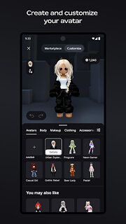 Snímek obrazovky aplikace Roblox