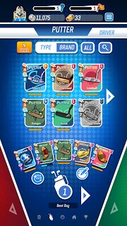 Snímek obrazovky aplikace PGA TOUR Golf Shootout