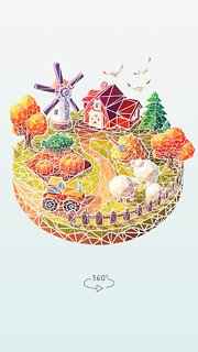 Snímek obrazovky aplikace Polysphere: Art Puzzle Game