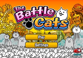 Snímek obrazovky aplikace The Battle Cats