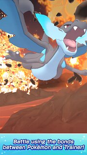 Snímek obrazovky aplikace Pokémon Masters EX