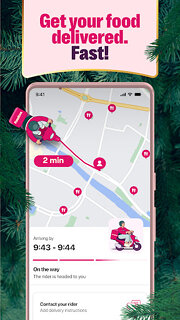 Snímek obrazovky aplikace foodora: Food & Groceries