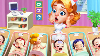 Snímek obrazovky aplikace Happy ASMR Hospital: Baby Care
