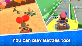 Snímek obrazovky aplikace Mario Kart Tour
