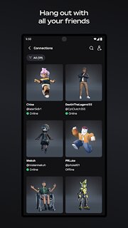 Snímek obrazovky aplikace Roblox