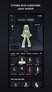 Snímek obrazovky aplikace Roblox