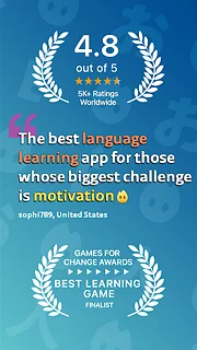 Lingo Legend Language Learning - snímek obrazovky