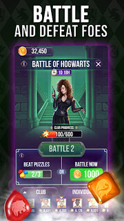 Snímek obrazovky aplikace Harry Potter: Puzzles & Spells