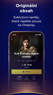 Snímek obrazovky aplikace Oneplay