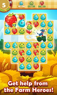 Farm Heroes Saga - snímek obrazovky