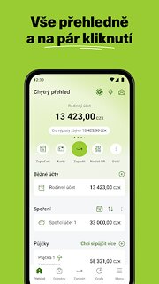 Snímek obrazovky aplikace My Air (Air Bank)