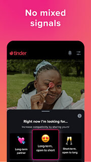 Snímek obrazovky aplikace Tinder