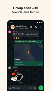 Snímek obrazovky aplikace WhatsApp Messenger