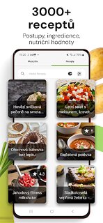Snímek obrazovky aplikace Kalorické Tabulky