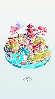 Snímek obrazovky aplikace Polysphere: Art Puzzle Game