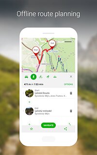 Mapy.cz navigation & offline maps - snímek obrazovky