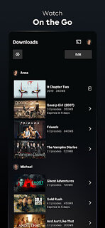 Snímek obrazovky aplikace Max: HBO, filmy, sport a TV