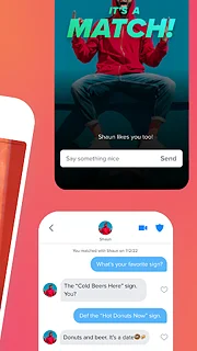 Tinder - snímek obrazovky