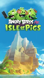 Snímek obrazovky aplikace Angry Birds AR: Isle of Pigs